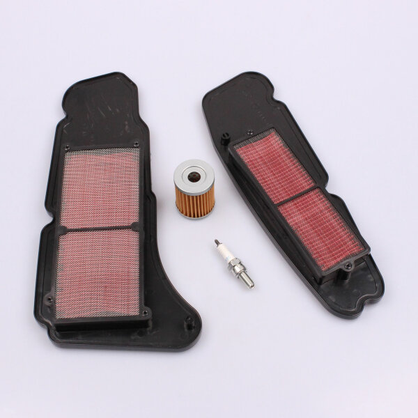 Air Filter Oil Filter Spark Plug Maintenance Set for Yamaha YP 400 R /RA # 13-21
