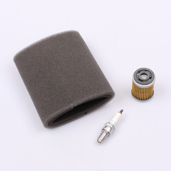 Air Filter Oil Filter Spark Plug Set for Yamaha YFM 250 Bear Tracker # 00-04