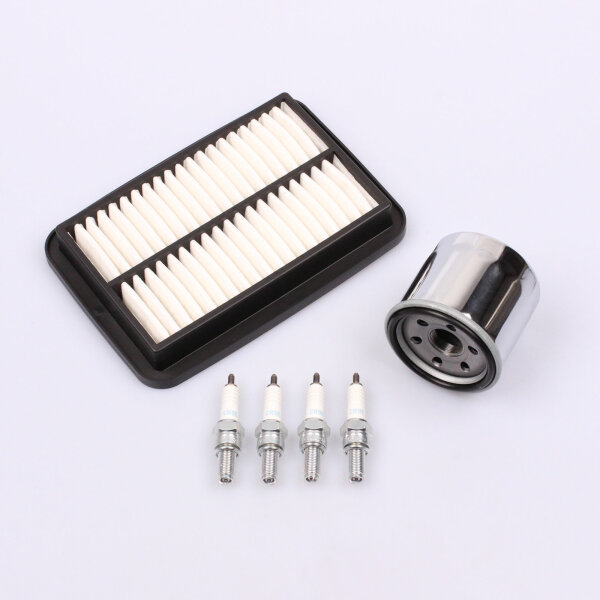 Air Filter Oil Filter Spark Plugs Maintenance Set f. Suzuki GSF 650 Bandit 07-16