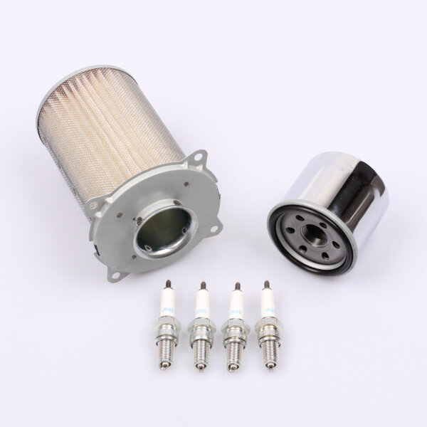 Air Filter Oil Filter Spark Plugs Set for Suzuki GSX 1200 Inazuma # 99-00