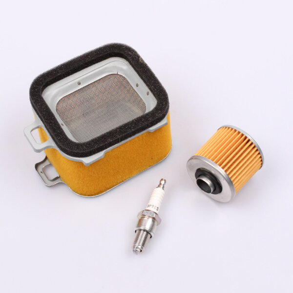 Air Filter Oil Filter Spark Plug Maintenance Set for Yamaha SR 500 # 78-83