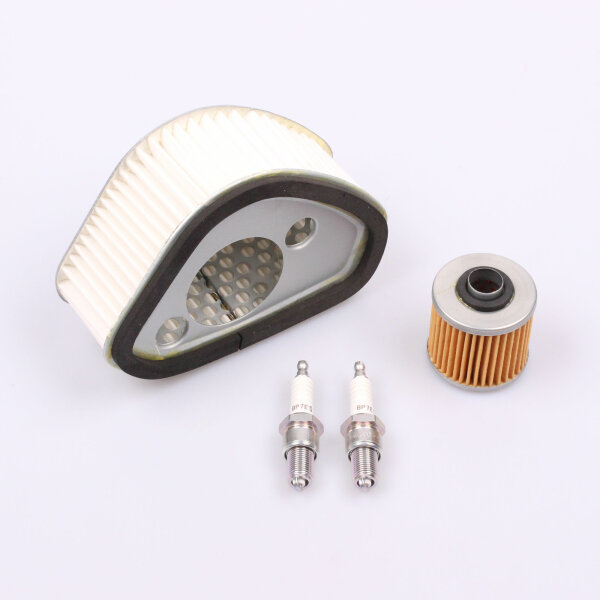 Air Filter Oil Filter Spark Plugs Maintenance Set for Yamaha XV 750 1000 # 81-84