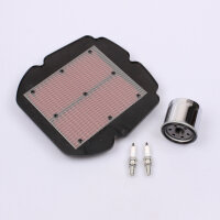 Air Filter Oil Filter Spark Plugs Set for Suzuki SFV 650...