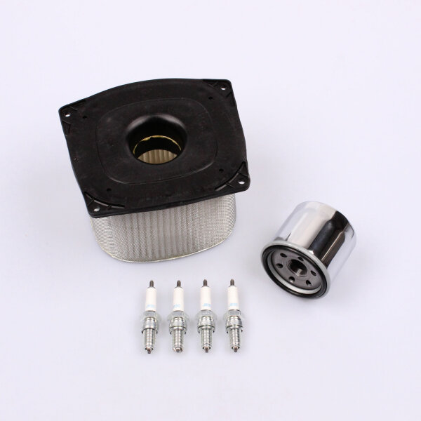 Air Filter Oil Filter Spark Plugs Maintenance Set for Suzuki GSX-R 750 # 88-89