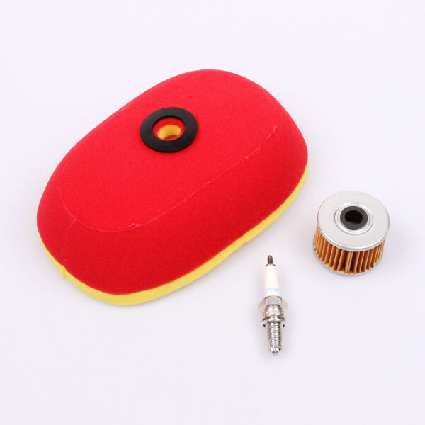 Air Filter Oil Filter Spark Plug Maintenance Set for Honda XR 250 R # 86-95