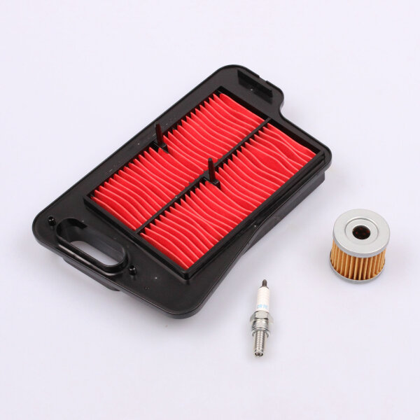 Air Filter Oil Filter Spark Plug Maintenance Set for Suzuki AN 400 Burgman 07-17