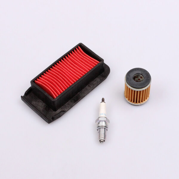 Air Filter Oil Filter Spark Plug Maintenance Set for Yamaha XG 250 Tricker 05-06