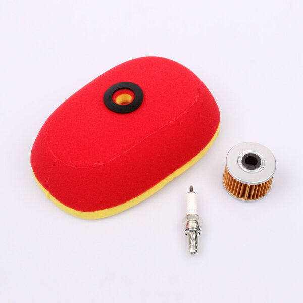 Air Filter Oil Filter Spark Plug Maintenance Set for Honda XR 400 R # 96-02