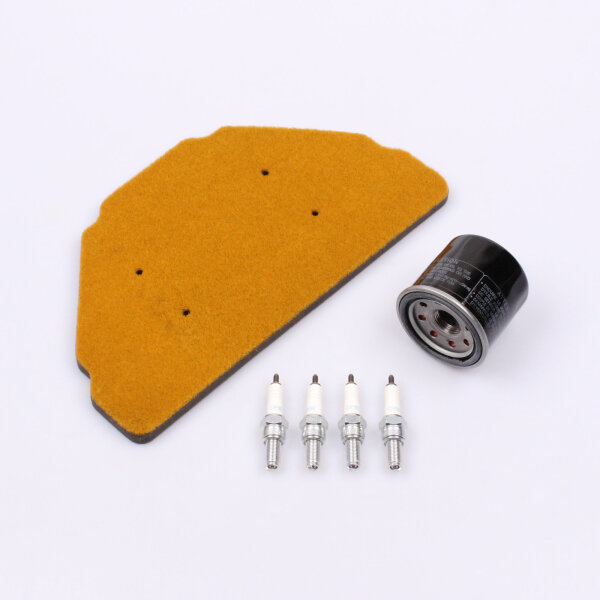 Air Filter Oil Filter Spark Plugs Set for Kawasaki ZX-6R 600 F Ninja # 95-97