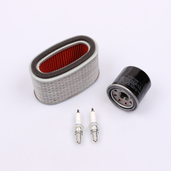 Air Filter Oil Filter Spark Plugs Maintenance Set for Honda VT 750 # 04-16