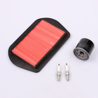 Air Filter Oil Filter Spark Plugs Set for Honda PC 800...
