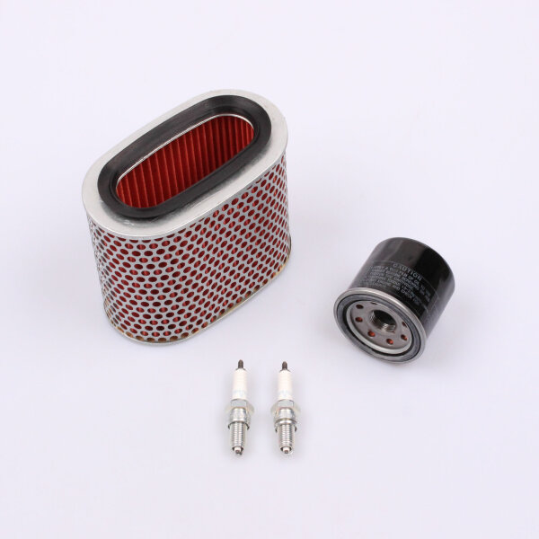 Air Filter Oil Filter Spark Plugs Maintenance Set for Honda VT 1100 # 94-00