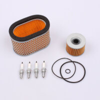 Air Filter Oil Filter Spark Plugs Set for Honda GL 1100...