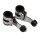 Headlight bracket lamp holder set UNIVERSAL chrome 30-38 mm fork tube big