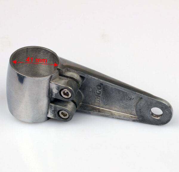 Scheinwerfer Lampenhalter Set Alu poliert UNIVERSAL 35 mm Gabelrohr