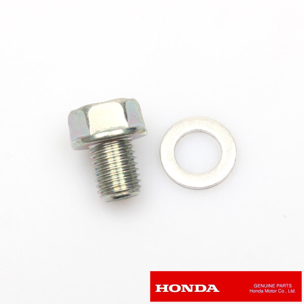 Original Schraube mit Scheibe 12mm Öl Ablass für Honda # 92800-12000 94109-12000