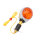 Ochsenauge Lenkerenden Blinker Paar SHIN YO Alu, chrom, gelbes Glas