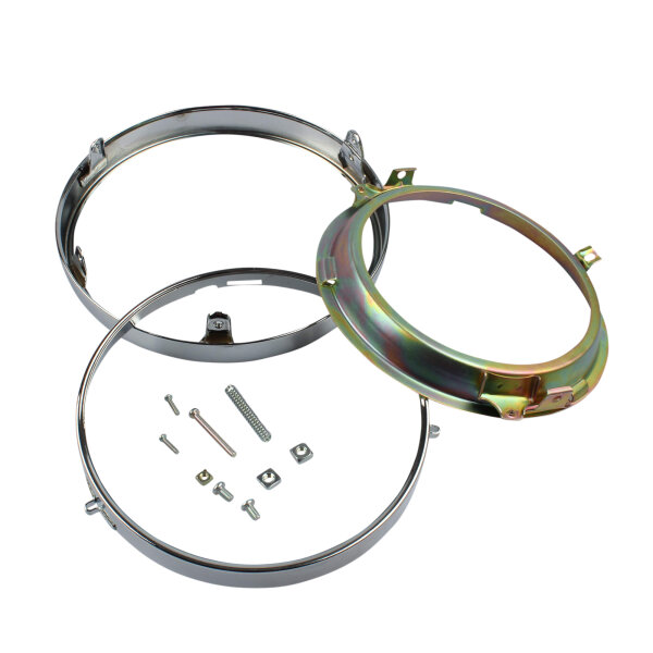 Set di anelli per lampade cromate per Honda CB 450 500 550 750 # 33101-300-673