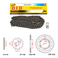 DID/JT Kettensatz 420NZ3 SDH 11/53 passend f. Derbi Senda...