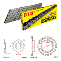Kit de cadena DID/JT 520VX3 16/47 adecuado para Aprilia...