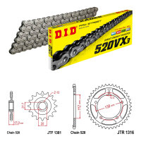 Kit catena DID/JT 520VX3 15/41 adatto per Honda CB 500 F...