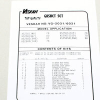 Engine gasket set complete for Yamaha XS 250 (1U5) 77-80