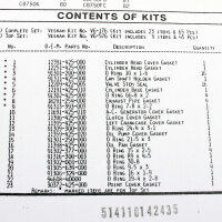 Motor Dichtsatz Dichtungssatz komplett für Honda CB...