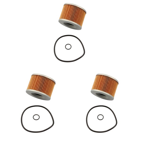 3x Oil filter for Benelli Honda Kawasaki Yamaha