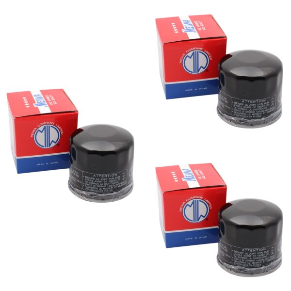 3x Oil filter MEIWA for Honda CBR CBX VF VFR VT XLV Kawasaki EN GPZ VN