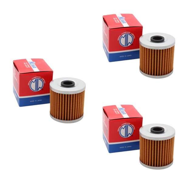 3x Filtro dellolio MEIWA per Kawasaki BJ KEF KFX KL KLF KLR KLX Z # 16099-004