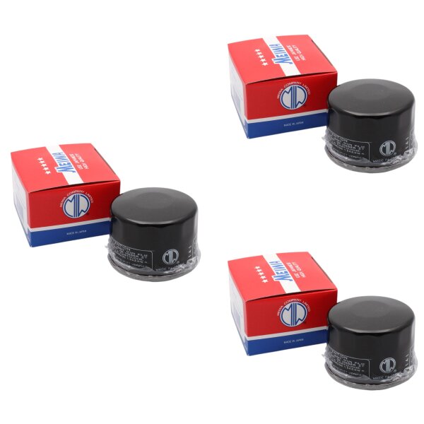 3x Oil filter MEIWA for Yamaha Kymco SYM # 5DM-13440-00