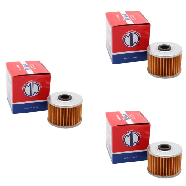 3x Filtro dellolio MEIWA per Gas Gas Honda Kawasaki Polaris Suzuki