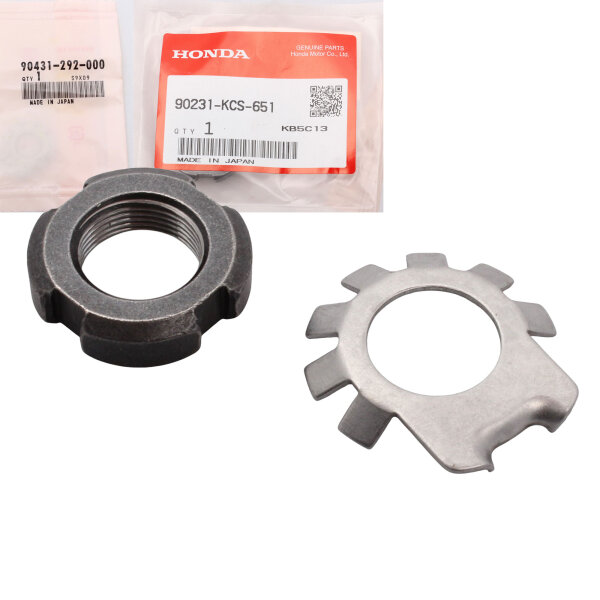 GENUINE Set Lock Nut Locking Plate 16 mm coupling for Honda CB 400 750 GL 1000