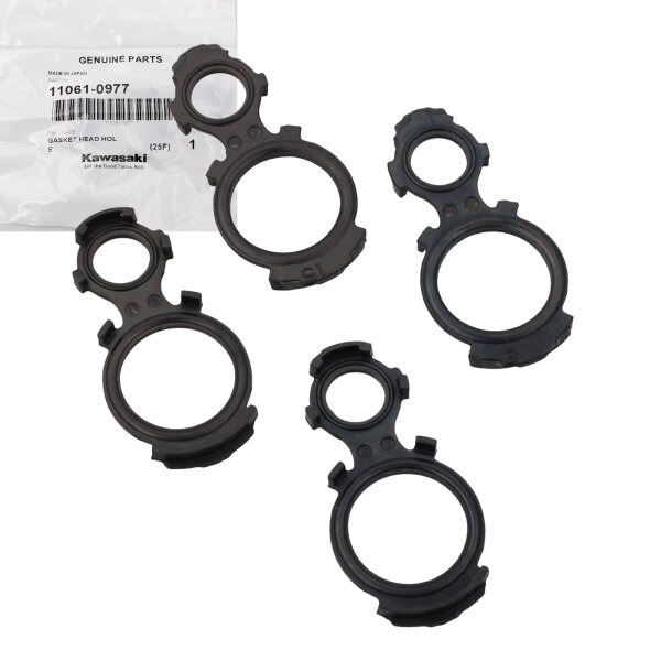 4x GENUINE Spark Plug Shaft Gasket for Kawasaki GTR ZZR 1400 # 06-20