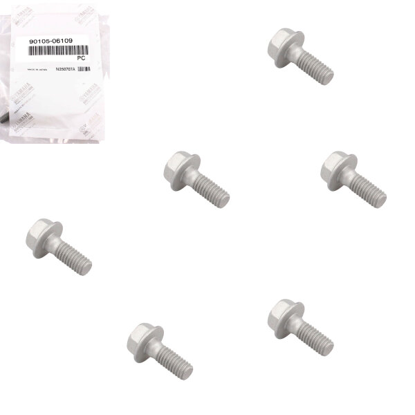6x GENUINE Front/Rear Brake Disc Screw for Yamaha DT TW WR XG XT YZ  90105-06109