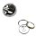 Boîtier de phare et cerclage de lampe chromé pour Honda CB 450 500 550 750