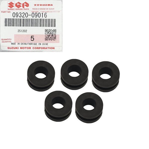 5x Original Gummi Tülle Buchse Verkleidung für Suzuki # 09320-09016