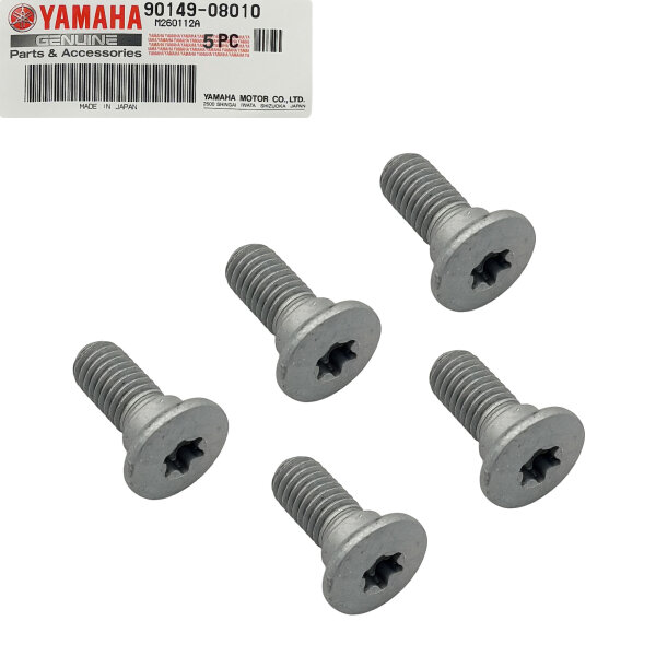 5x Tornillo original 8x20 disco de freno trasero p. Yamaha FZ1 XP YZF-R1 YZF-R6