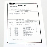 Motor Dichtsatz Dichtungssatz komplett für Kawasaki ZR 750 C Zephyr 91-92