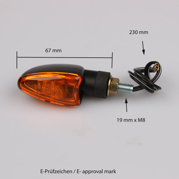 Freccia frecce mini moto UNIVERSALE 12V 21W