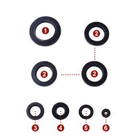 Set paraolio motore per Honda GL 1000 Goldwing 75-76
