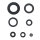Engine oil seal set for Honda CB 500 Four F 70-76