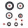 Engine oil seal set for Honda CB 500 Four F 70-76
