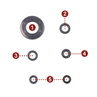 Engine oil seal set for Honda XL 250 350 1975
