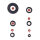 Engine oil seal set for Honda MB MT MTX 80