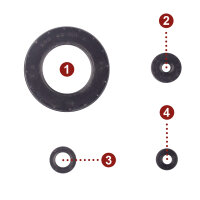 Engine oil seal set for Honda VFR 750 F 88-97