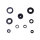 Engine oil seal set for Yamaha DT RD 80 81-97
