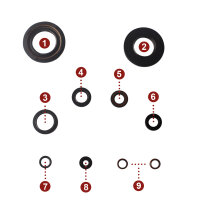 Engine oil seal set for Yamaha SR XT 500