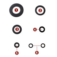Engine oil seal set for Yamaha XJ 600 92-96