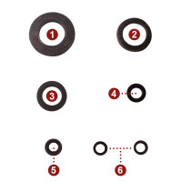 Engine oil seal set for Yamaha XJ 600 97-99
